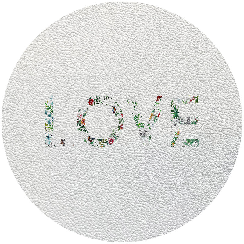 Vegan Leather Round Placemats