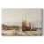 Toile avec cadre flottant brun