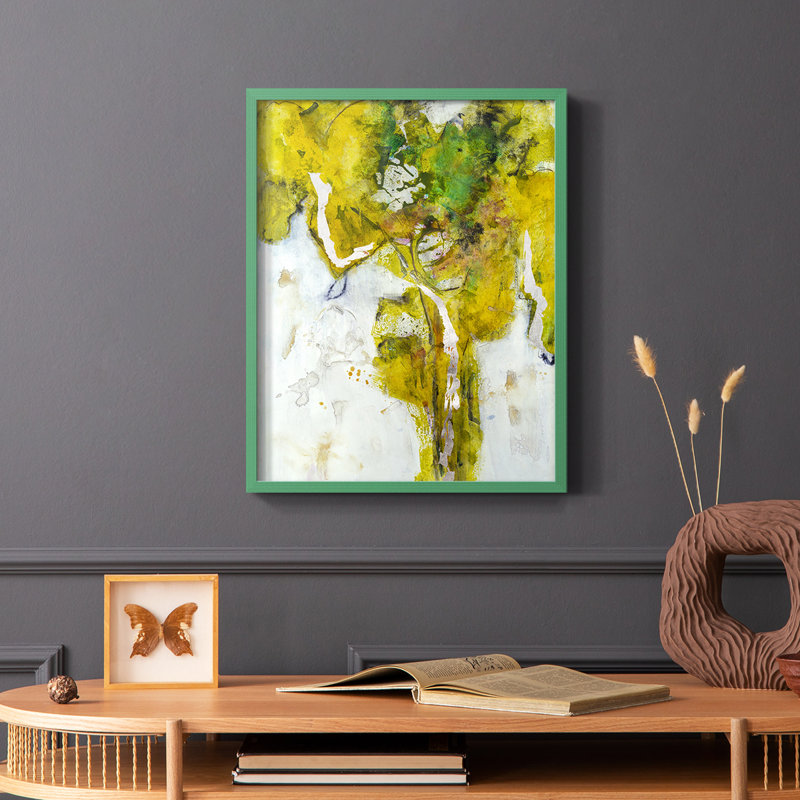Golden Foliage I, reproduction encadrée - bois massif, Vert, H 10 po x l 8 po