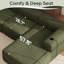 3 Seater Velvet Sofa & Chaise
