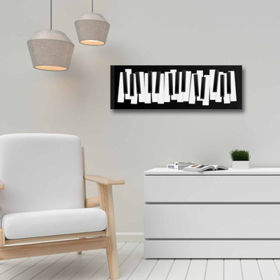 Stunning Decorative Canvas Painting, 100% Canvas, 11.8 x 35.4 inches | Elegant Pine Wood Frame, Thickness: 1.1 inches | Perfect Wall Art for Living Room, Bedroom, and Office Decor, Unique and Eye-Catching Design