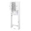 Bathroom Wooden Storage Cabinet Over-The-Toilet Space Saver With A Adjustable Shelf 23.62X7.72X67.32 Inch
