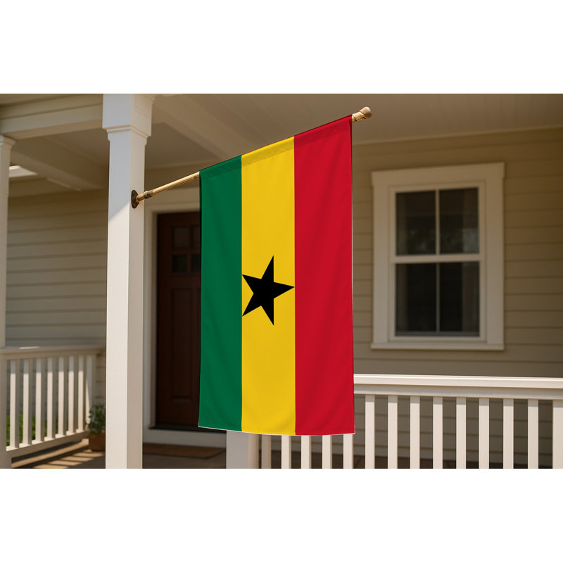Drapeau ghanéen - Drapeau extérieur, H 24 po x l 36 po