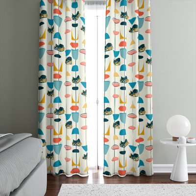 Semi Sheer Curtain Pair