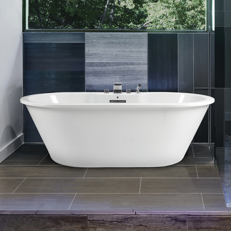 New Yorker 10 Freestanding Soaker Tub, White