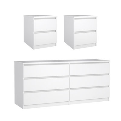 Yarbrough 2-Piece Bedroom Set - 6 Drawer Double Dresser And Chest
