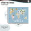 «Kid's Map of World», plaque murale, par Carla Daly