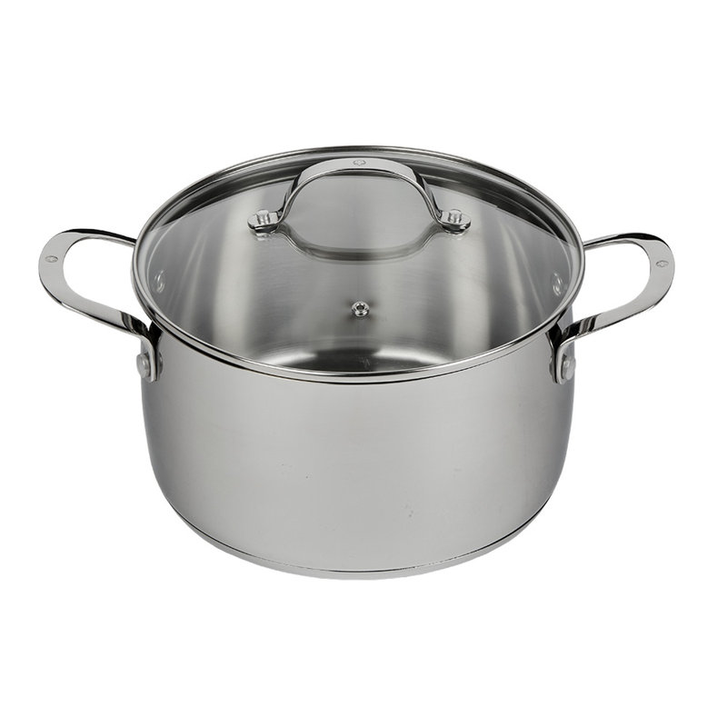 Stainless Steel Round Dutch Oven, 5.3 qt