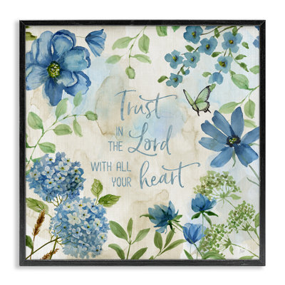 «Trust The Lord», estampe numérique encadrée par Nan