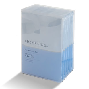 Expressive Scented Sachet Bags - Fresh Linen Scented Pouches – Perfect Aroma For Drawers, Closets, Cars And Bathrooms – Long-lasting Fresh Scent Sachets (6- Pack)