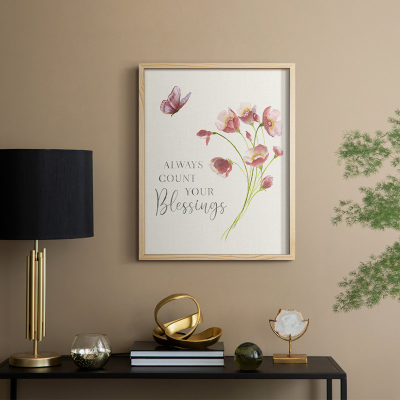 «Spring Botanical II», reproduction encadrée - bois massif, Naturel, H 30 po x l 24 po