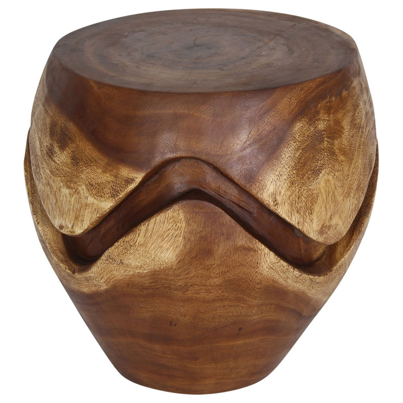 Haldun Solid Wood End Table