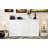 Twin Xl Size Bed With Desk, Led , Charging. White. Composed Using Solid Wood And For A Practical Home Office Or Guest Room Desk . Built Versatile