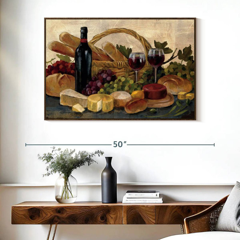Récompense toscane Toscane, Cadre flottant noyer, 40 po x 27 po