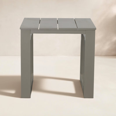 Calypso Square Metal Outdoor Side Table , 21.3'' in. W 21.3'' in. D