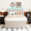 Lit plateforme tapissier simple avec lit gigogne Teddy-226465334