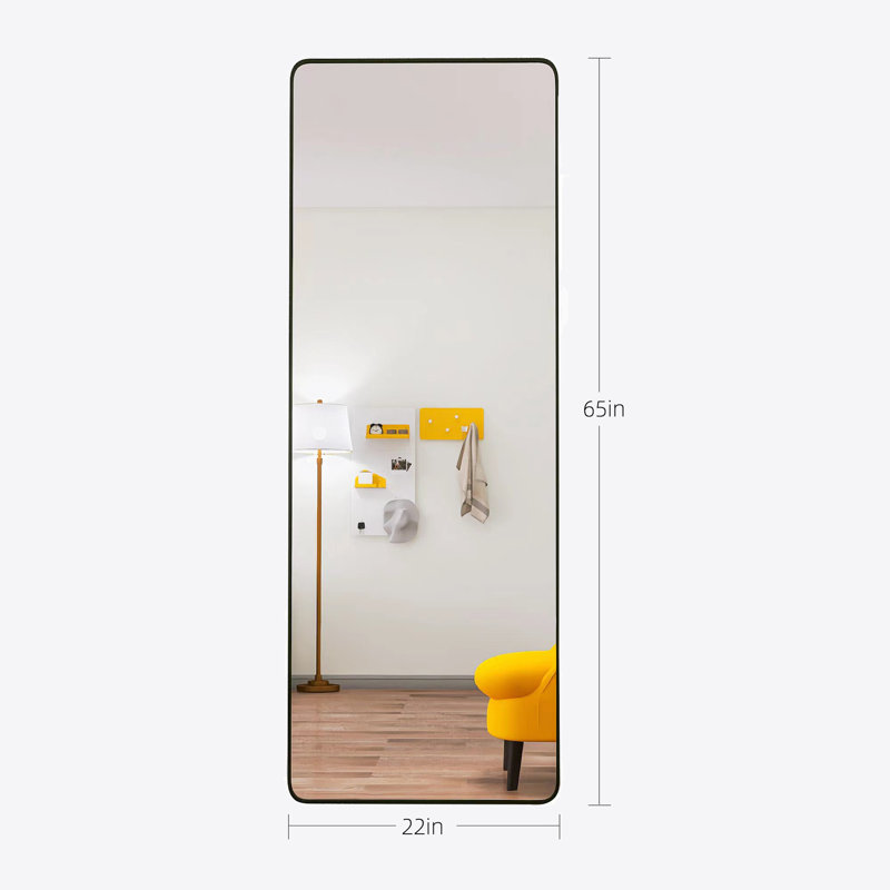 Miroir de plancher, Noir