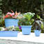 Jardinière intérieure / extérieure en plastique recyclé Dayton avec soucoupe attachée-1215370448-1208387132