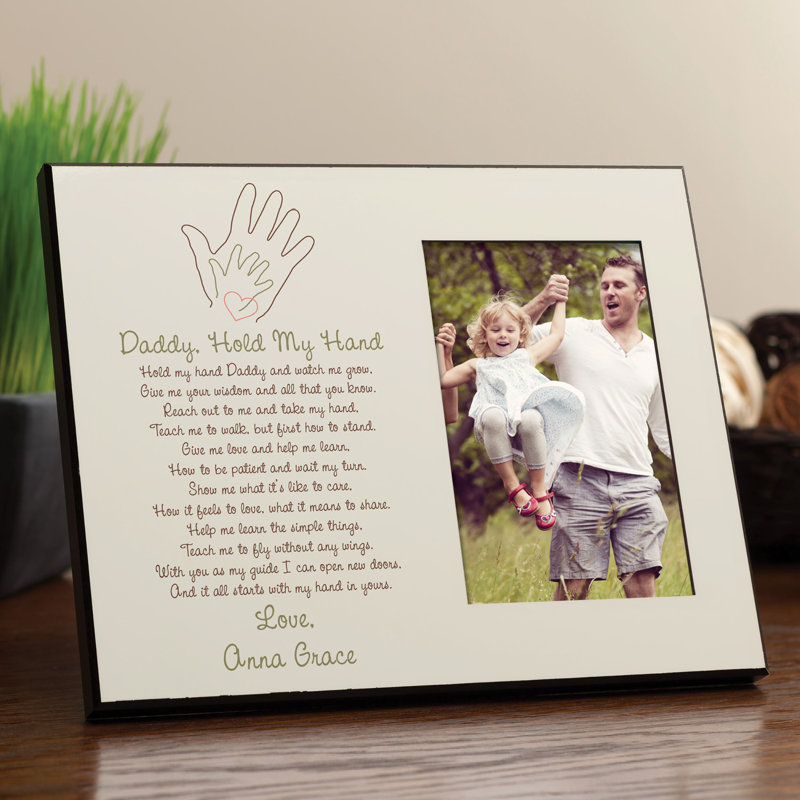 Cadre photo personnalisé «Daddy Hold My Hand»