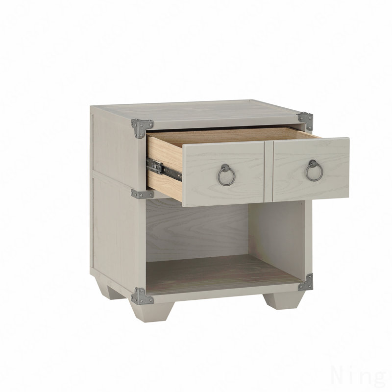 Gray Finish Nightstand