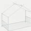 Lit plateforme double en métal, blanc