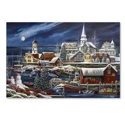 Harbor Sharper Print on Wrapped Canvas