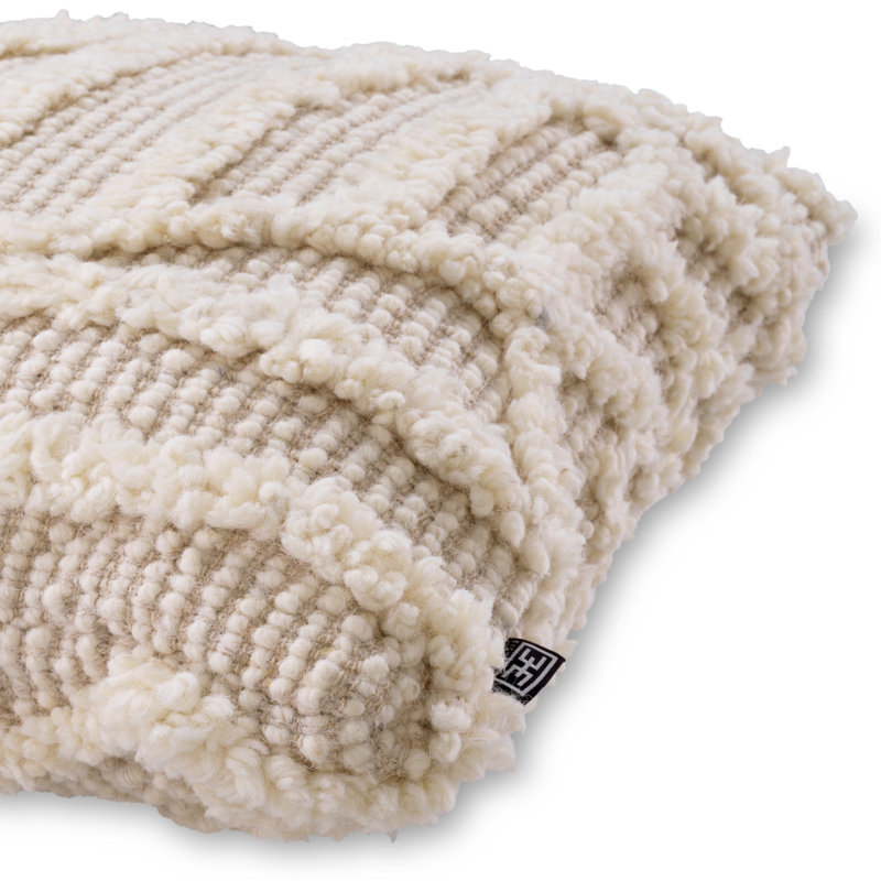 San Juan Wool Blend Square Pillow Cover & Insert, 19.69"H x 19.69"W