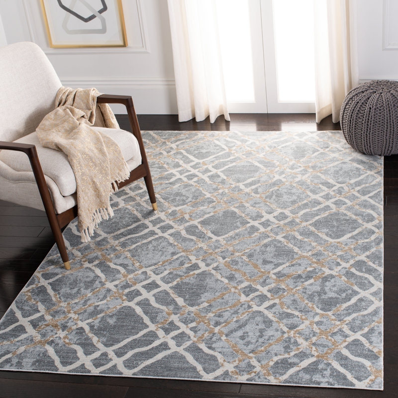 Leytonstone Geometric Hand Woven Area Rug, Rectangle 160 x 231 cm