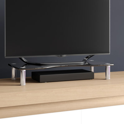 Lucilla Unfinished TV Stand for TVs up to 24" with Fireplace Included