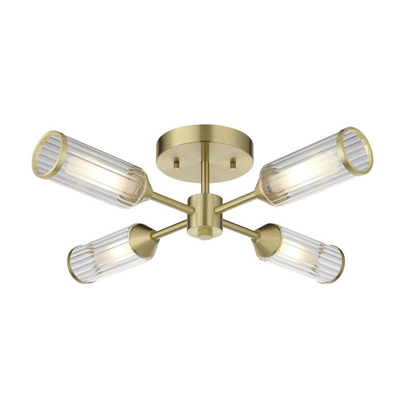Cunningham Glass Semi Flush Mount