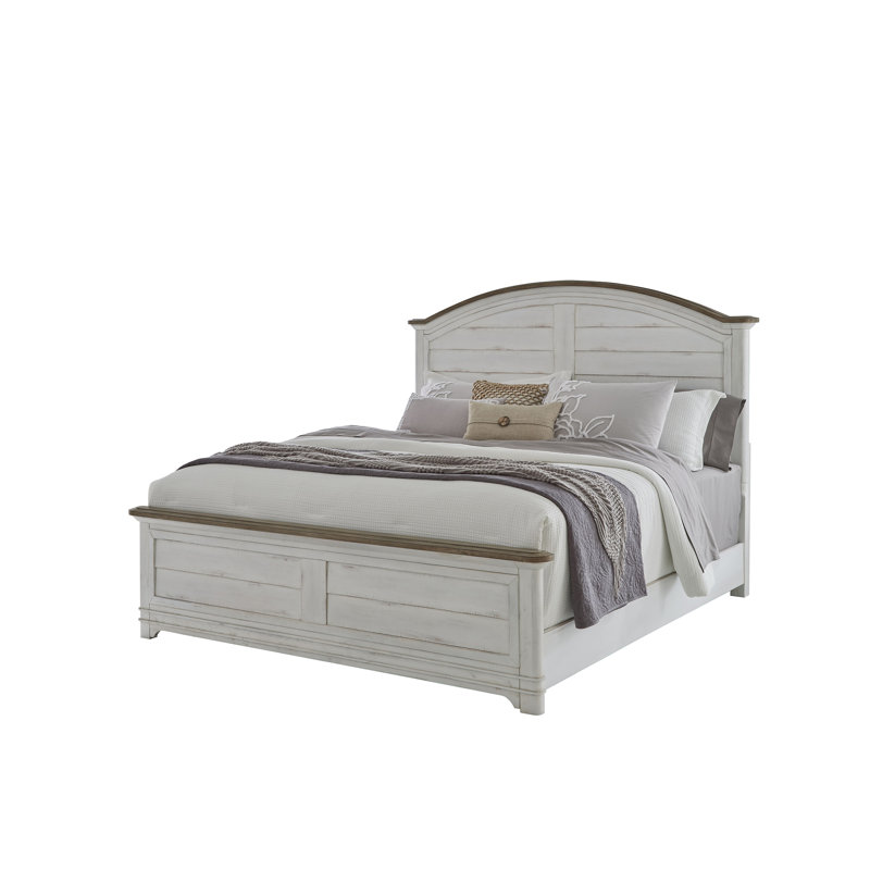 Daleia Standard Bed, Queen, White-Washed