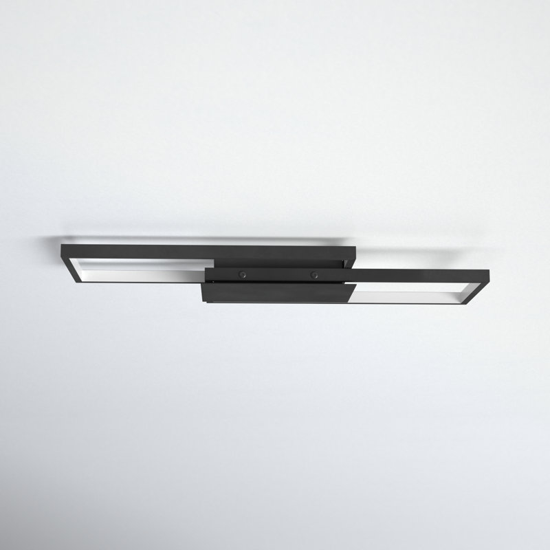 Preston 20" LED Flush Mount, Matte Black