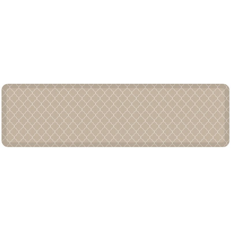 Anti-Fatigue Mat, Rectangle 1'8" x 6', Khaki