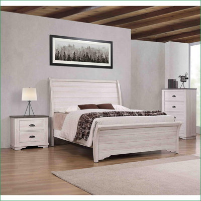 Commodes: commode contemporaine en bois à 4 tiroirs, gris rustique | Gris | Bois