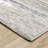 Abstract Stripes Machine Woven Area Rug in Blue and Gray-349979183