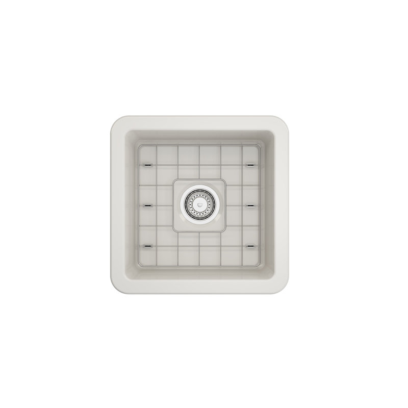 18'' L Kitchen Sink, Biscuit
