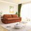 Grand lit orange de 73,2 po, canapé-lit convertible 31 po, amovible et amovible, confortable pour dormir