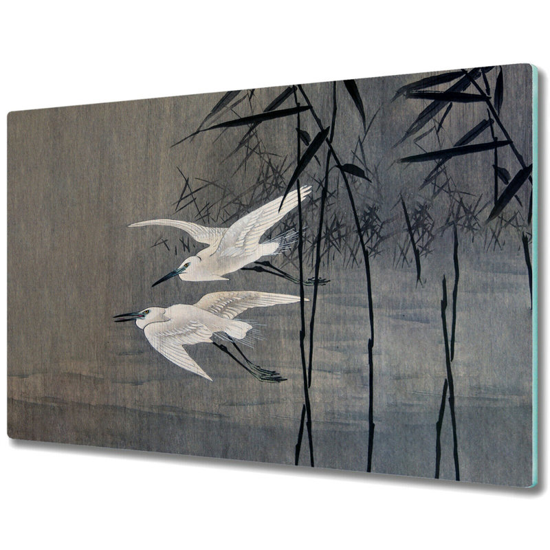 Avaya Tempered Glass Birds Lake Chopping Board, 52cm x 60cm