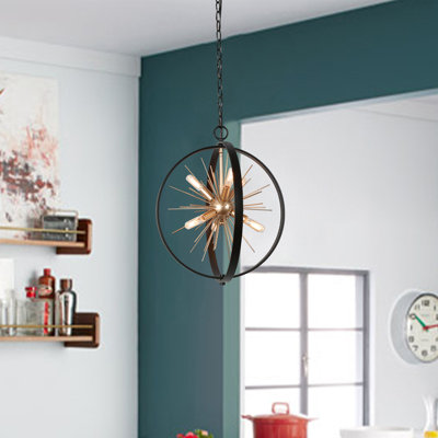 6 - Light Dimmable Sputnik Sphere Chandelier