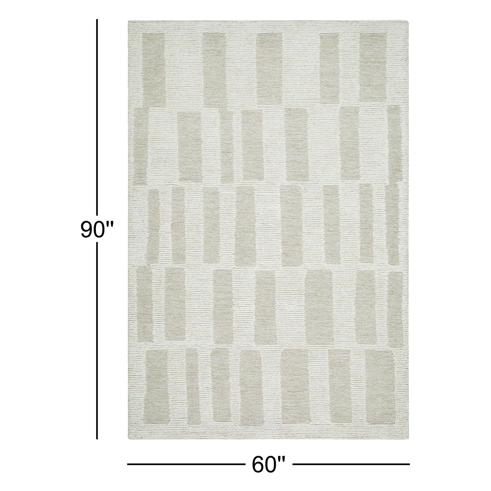 Ambrea Hand-Tufted Geometric Rug, Rectangle 5' x 7'6"