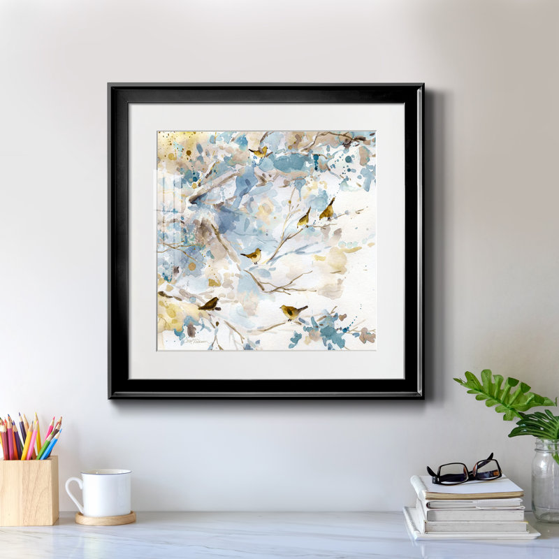 Lavande printanière I - reproduction d'art sur papier encadrée, H 17,5 po x l 17,5 po x P 1,5 po, Cadre noir