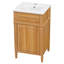 Meuble-lavabo en bois 20 po avec lavabo