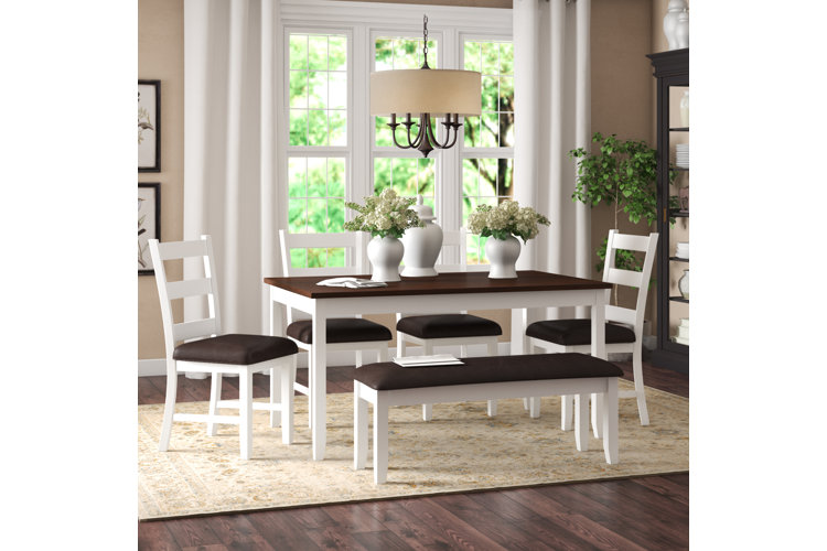Top Bench Seating Black Kitchen and Dining Sets