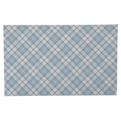 Diamond Plaid Non-Skid Bath Mat