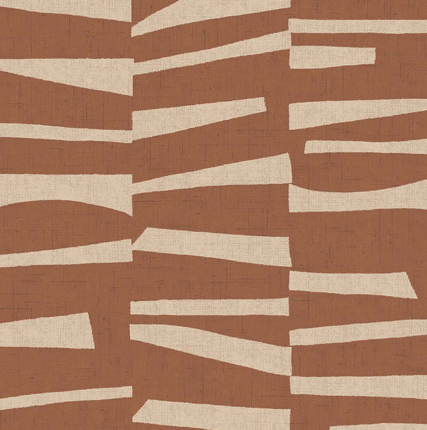 Delaware Geometric Wallpaper, Rust