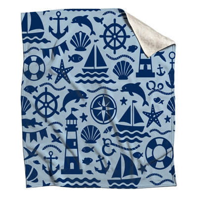 Nautical Elements Pattern Blankets