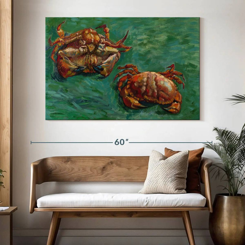 Two Crabs, 34" H x 51" W