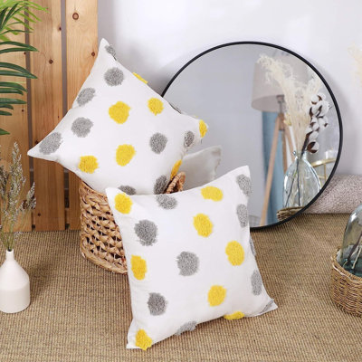 Polka Dots Throw Pillow Cover