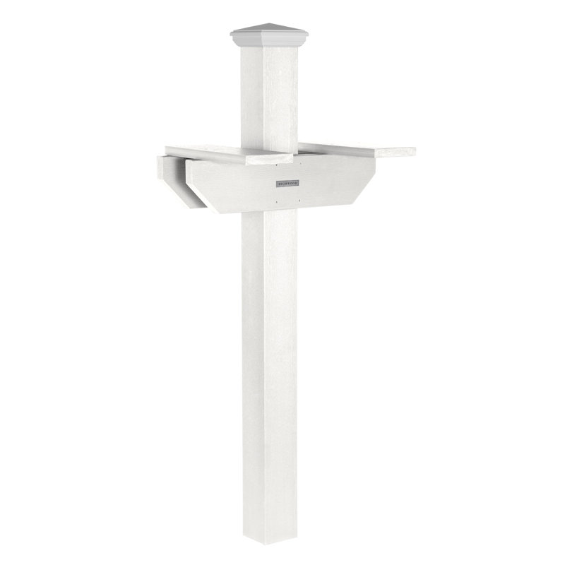 Poteau carré H 76,8 po The Home & Garden Collection, Blanc