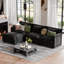 Canapé modulaire rembourré en L de 4 pièces avec repose-pieds 4 pièces de 113 po-118040549